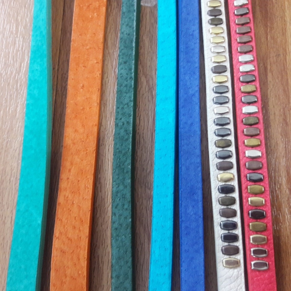 Remi & Reid Womens Slim Skinny Belts Bundle of 7 - Picture 2 of 8